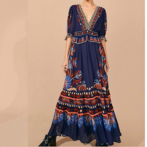 FARM Rio Multicolor Maxi Dress - Picture 4 of 8